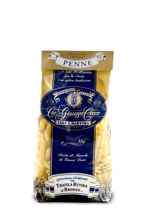 500g PENNE - ''TRAFILA RUVIDA di Semola'' - Pastificio Art. Cavalier Giuseppe Cocco