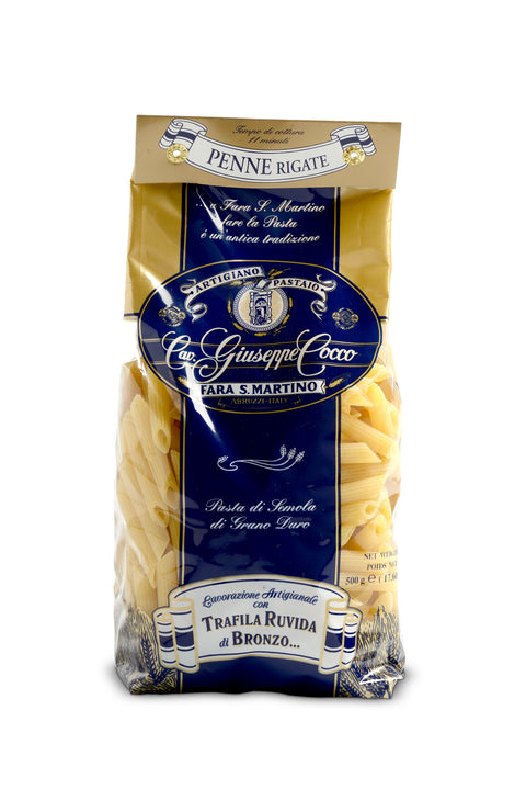 500g PENNE RIGATE - ''TRAFILA RUVIDA di Semola'' - Pastificio Art. Cavalier Giuseppe Cocco