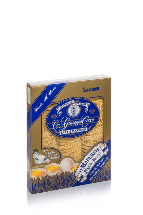 250g TAGLIERINI - ''MATASSINE ALL'UOVO'' - Pastificio Art. Cavalier Giuseppe Cocco