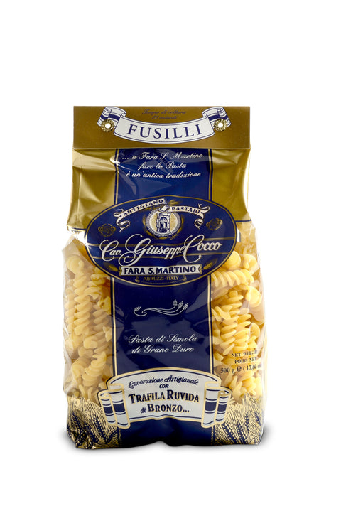 500g FUSILLI - ''TRAFILA RUVIDA di Semola'' - Pastificio Art. Cavalier Giuseppe Cocco