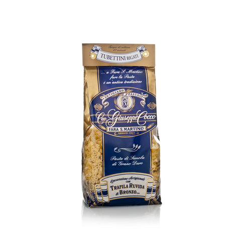 500g TUBETTINI RIGATI - ''TRAFILA RUVIDA di Semola'' - Pastificio Art. Cavalier Giuseppe Cocco
