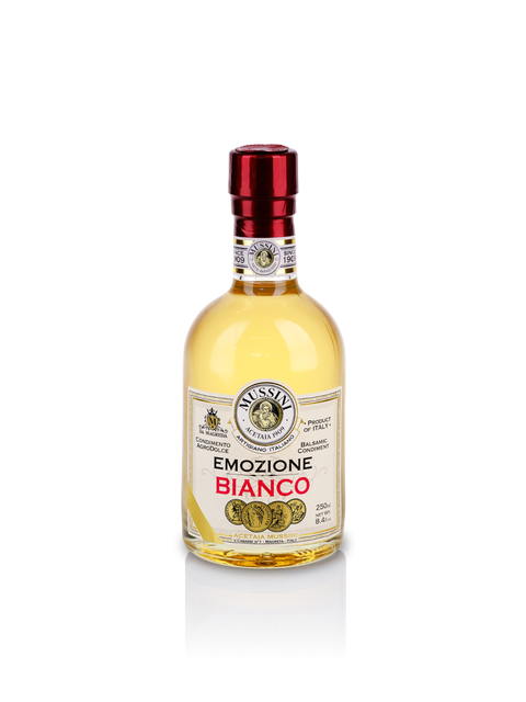 Weißer Balsamicoessig aus Modena Emozione N°12, 250 ml - Mussini