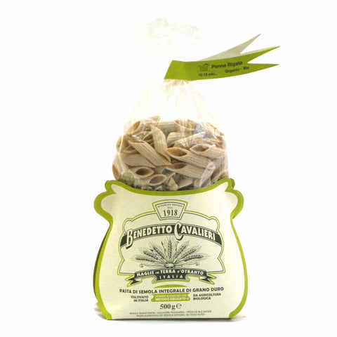 PENNE RIGATE INTEGRALI BIO 500g - CAVALIERI