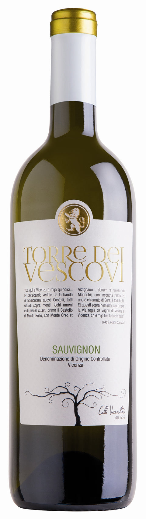 0,75l SAUVIGNON VICENZA DOC - ''TORRE DEI VESCOVI''