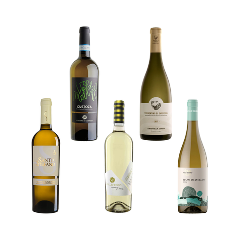 Geschenkbox - Vino Bianco - 5 Flaschen