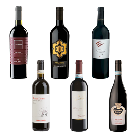 Geschenkbox - Vino Rosso - 6 Flaschen