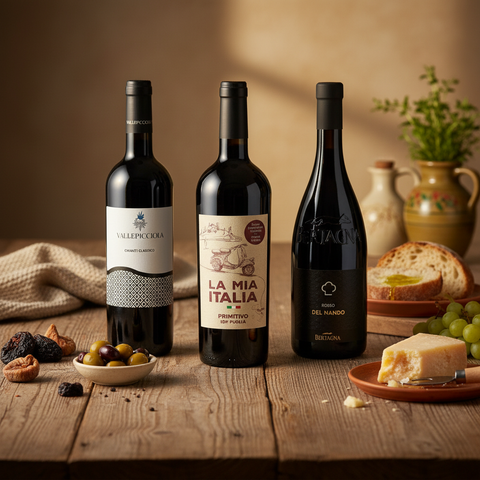 Geschenkbox - Vino Rosso - 3 Flaschen