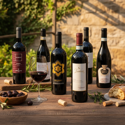 Geschenkbox - Vino Rosso - 6 Flaschen