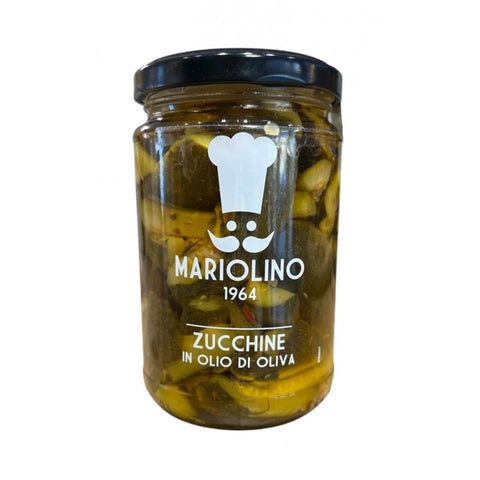 OLIVENOIL EINGELEGTE ZUCCHINI 314 ml - MARIOLINO